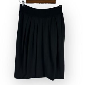 Gunex Bubble Hem Wool Skirt size 6 Black